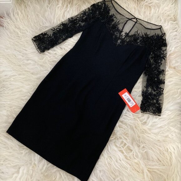 ML MONIQUE LHUILLIER Embroidered Mini Dress - Picture 6 of 9